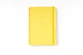 NB Soft Spiral Bound A5 Notebook Solid Colour (Each) - Yellow image