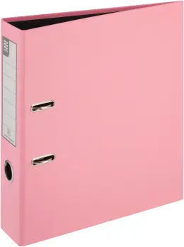 A4 Polypropylene Lever Arch File Pastel - Pink