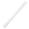 Waltons Primeline Plastic Combo Binding Elements 25mm  - White image