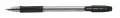 Pilot capped ballpoint pen rubber grip oil based ink BPS-GP-M (Per 1) - Black Fine image