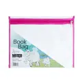 Meeco PVC Book Bag with Zip - Pink image