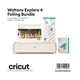 Cricut Explore 4 bundle (Foiling Kit,Toolset,Sampler) WE102025