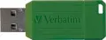 Verbatim Flashdrive USB 2.0 16GB Pinstripe Matt - Green M48018 image