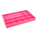 Bantex desk drawer organiser plastic 10 compartment B9841 (Per 1) - Pink image