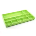 Bantex desk drawer organiser plastic 10 compartment B9841 (Per 1) - Lime image