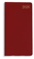 SAD3 WEEK-TO-VIEW SLIMLINE - VINYL / PADDED   - Burgundy image