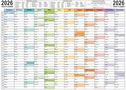 SAD470 WALL YEAR PLANNER  