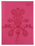 A4 PAGE-A-DAY NAPPA - PADDED / DEBOSS PATTERN  - Pink image