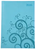 A4 PAGE-A-DAY NAPPA - PADDED / DEBOSS PATTERN  - Turqouise image