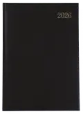 A5 WEEK-TO-VIEW - PADDED / NO PERIMETER STITCH - Black image