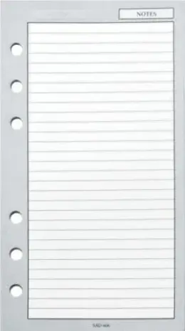 SAD Agenda Note Paper Refill A6 SAD606