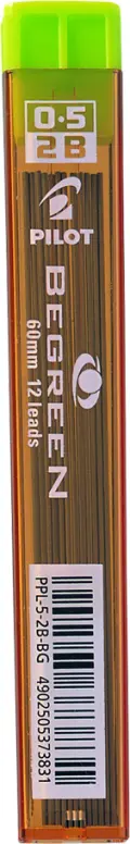 PILOT BEGREEN Pencil Leads 0 5mm  - 2B image