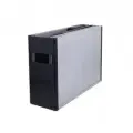 OPTIPLAN Plastic Container A4 325mm Flat Packed (Pack 5) - Black image