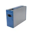 OPTIPLAN Plastic Container A4 325mm Flat Packed (Pack 5) - Blue image