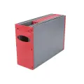 OPTIPLAN Plastic Container A4 325mm Flat Packed (Pack 5) - Red image