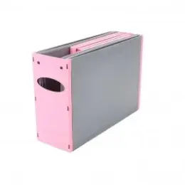 OPTIPLAN Plastic Container A4 325mm Flat Packed (Pack 5) - Pink