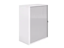 Roller Door Systems Cupboard 1200x600x1500H - Including 3 Shelves - White Melamine