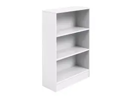 3 Tier Bookcase 800x315x1200H - White Melamine