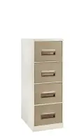 4 Drawer Filing Cabinet 1320Hx470Wx630D - Ivory/Karoo image