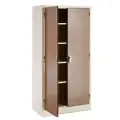 Stationery Cupboard 1800Hx900Wx450D-4 Shelves - Ivory/Karoo image