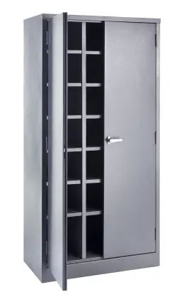 18 Compartment Pigeon Hole 1800H x900Wx450D-Doors - Hammer Grey