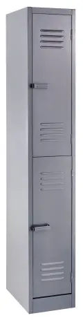 2 Compartment Locker 1800Hx300Wx450D - Hammer Grey image