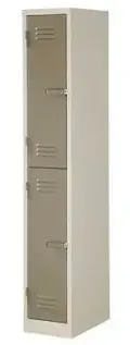 2 Compartment Locker 1800Hx300Wx450D - Ivory/Karoo image