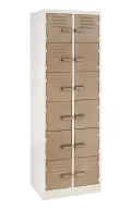 12 Compartment Locker 1800Hx600Wx450D - Ivory/Karoo image