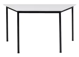Trapezoid Table-Melamine Top 1200x600 - White Melamine