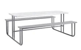 Canteen Unit 1800Lx570W Top-280W Seat-Galvanised Top - Hammer Grey