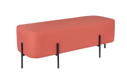 Blok Ottoman - Black Frame Only - No Side Armrest - Com (2.0M) - 1215 (W) x 450 (D) x 450(H)