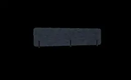 Frameless Radius Acoustic Screen - 600 x 500(H) - Charcoal