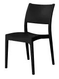 Roma PP  Indoor and Outdoor Chair -UV Stabilised - Black image