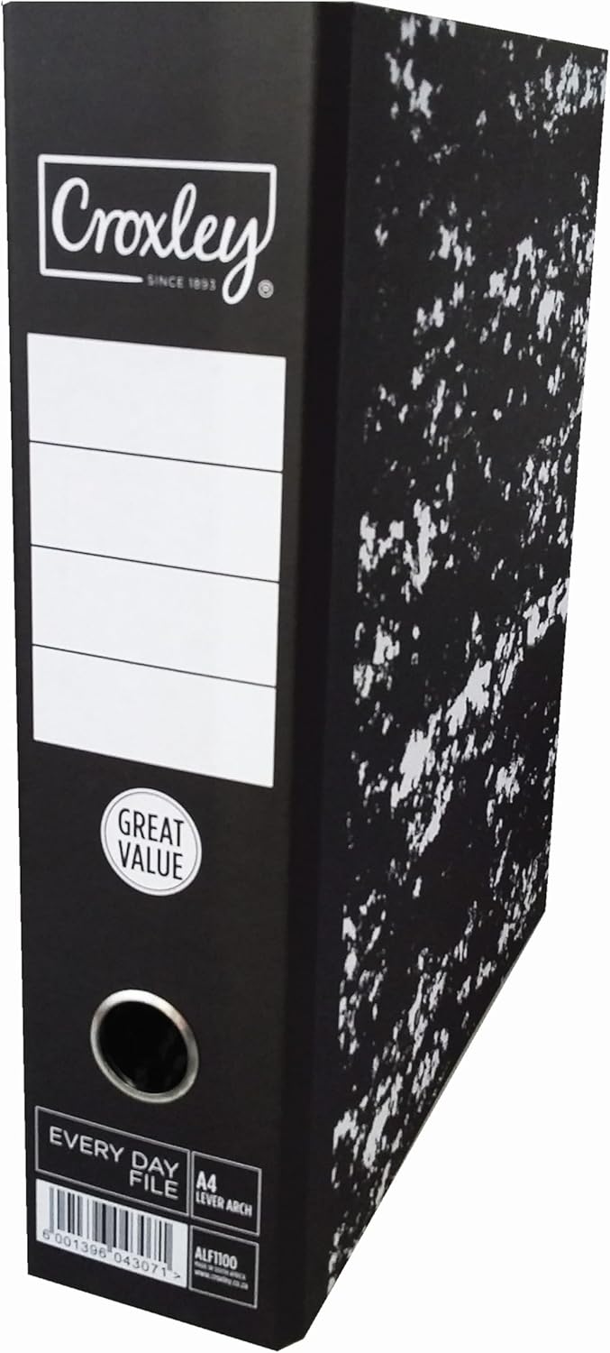 Croxley pp leverarch file rado A4 40mm W142/S1030 (Per 1) Black Waltons Croxley pp leverarch file rado A4 40mm W142/S1030 (Per 1) Black Waltons