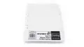 Board file dividers single colours plain tab 10 A4 DIV10TMDS (Per 1) - White image