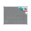 Parrot Notice Board Aluminium Frame 900mmx900mm BD0428 - Grey image