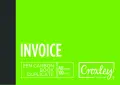Croxley duplicate carbon book printed A6L 100pg JD16L (Per 1) - B-Invoice image