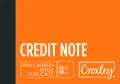 Croxley duplicate carbon book printed A6L 100pg JD16L (Per 1) - F-Credit Note image