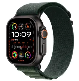 APPLE WATCH ULTRA 2 GPS + CELLULAR 49MM BLACK TITANIUM CASE WITH DARK GREEN ALPINE LOOP - Small