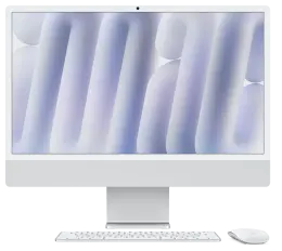 24-INCH IMAC WITH RETINA 4.5K DISPLAY: APPLE M4 CHIP WITH 10‑CORE CPU AND 10‑CORE GPU, 24GB, 512GB SSD - Silver