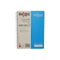 Rexel A5 NoteBook Feint & Perforated 200pg (Each) - Blue image