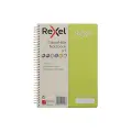 Rexel A5 NoteBook Feint & Perforated 200pg (Each) - Lime image