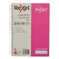 Rexel A4 NoteBook Feint & Perfortaed 120pg (Each) - Pink image