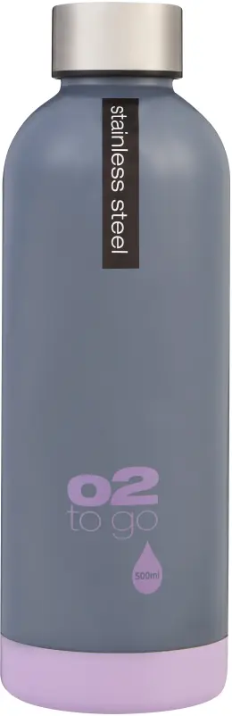 O2 Double Wall Stainless Steel Bottle 500ml O2 SS730 - Grey