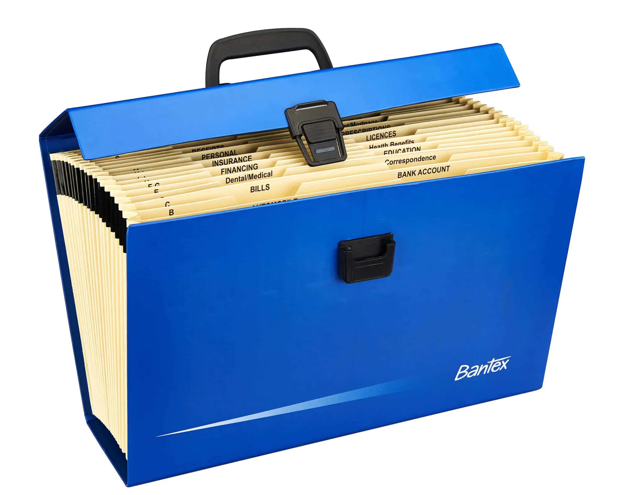 Bantex board concertina file with handles B5568 (Per 1) | Waltons