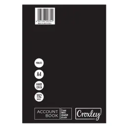 Croxley accounting book column & ruled A4 192pg 2 quire JD445 (Per 1) - D-Minute