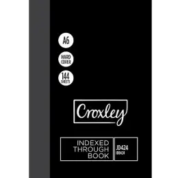 Croxley Hard Cover Note Book, A6 144 Page, Indexed A-Z
