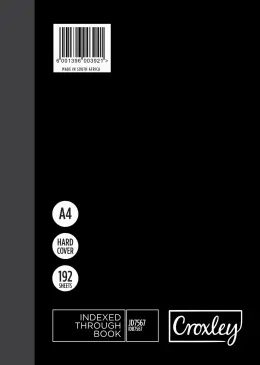 Croxley Hard Cover Note Book, A4 192 Page, Indexed A-Z