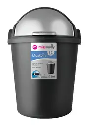 Miss Molly 12Lt Lift Bin Black JO0714-BL (Each)