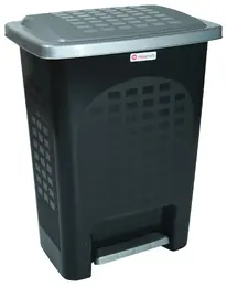 Miss Molly 32Lt Pedal Bin Black / Silver JO0722-B9 (Each)